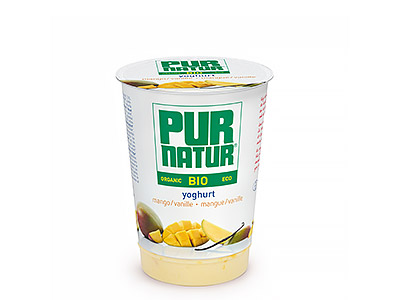 Pur Natur biologische fruityoghurt mango - vanille 500g